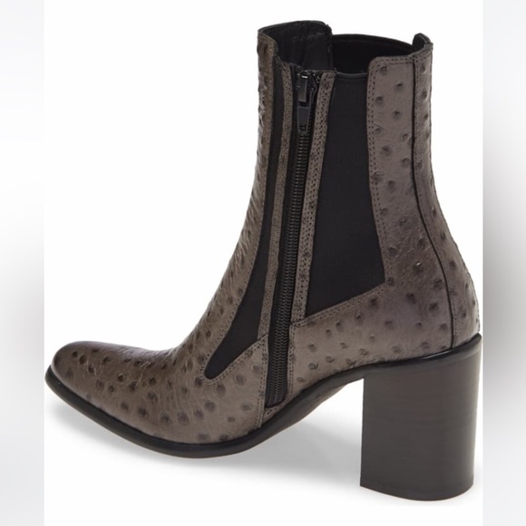 NWB Jeffrey Campbell Anitra Chelsea Boot 3" heel Side zip Leather upper&lining - Picture 2 of 5